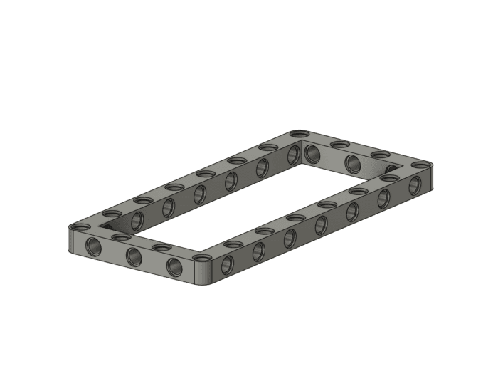 Lego technic custom frame liftarm 7x15 stl file