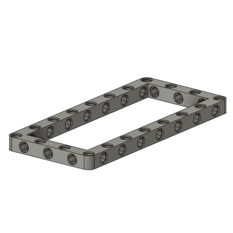Lego technic custom frame liftarm 7x15 stl file